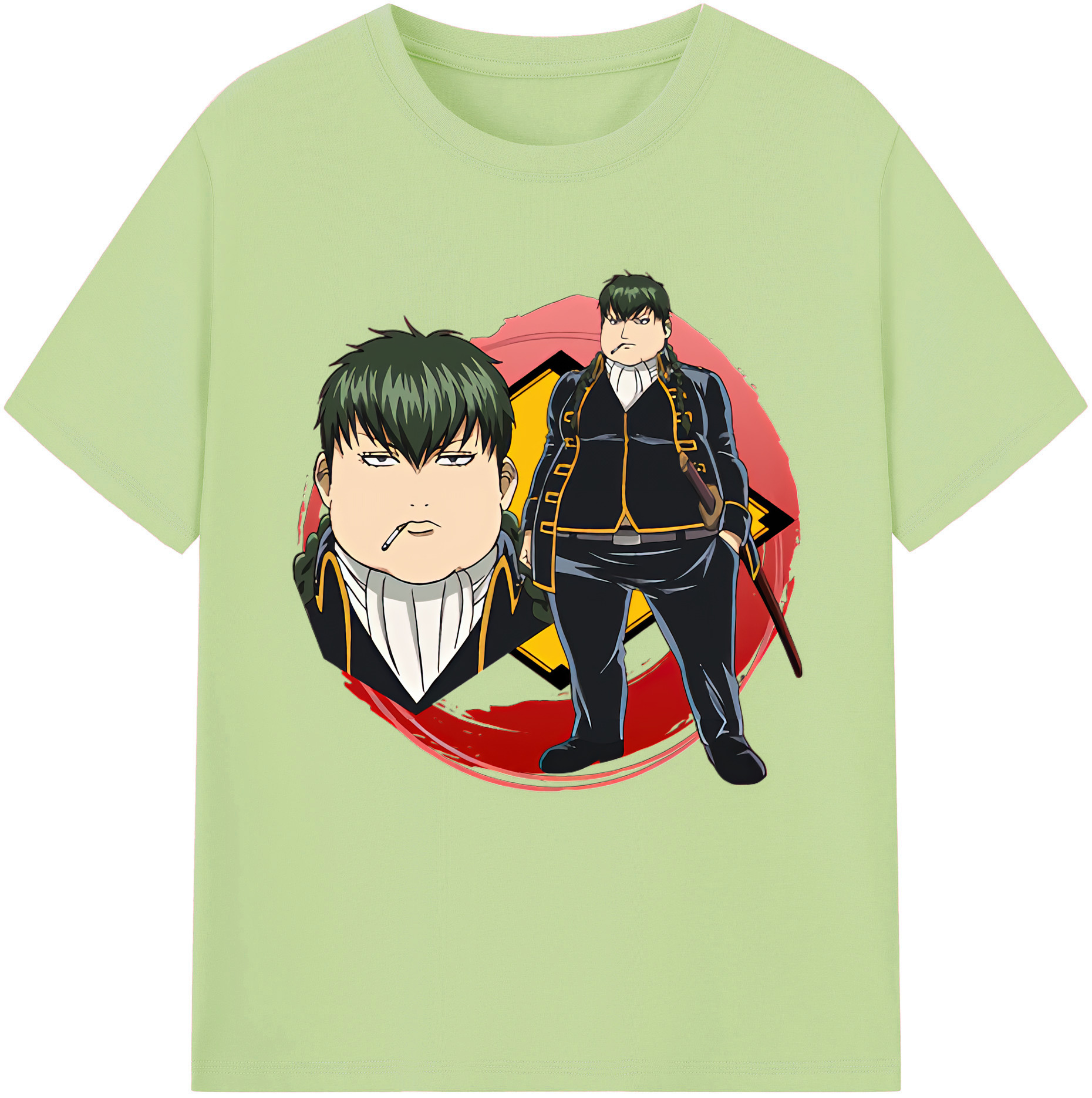 （画像用） ぎんたま 坂田銀時（さかたぎんとき） 神楽 志村新八（しむら しんぱち） GINTAMA Sakata Gintoki Kagura Shimura Shinpachi 綿100％半袖Tシャツ（フロントプリント）